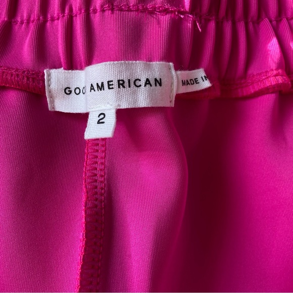 GOOD AMERICAN | Scuba Drawstring Shorts | Col Fuchsia Pink | Sz 2 (M) | BNWT - Picture 5 of 6